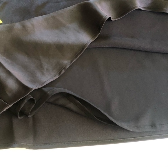 Wild Fable Women's Black Satin Strapless Tube Draping Back Mini Dress Size XL - Picture 9 of 14